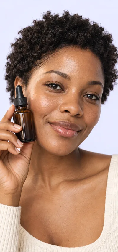 A creator&rsquo;s skincare video playing on a phone